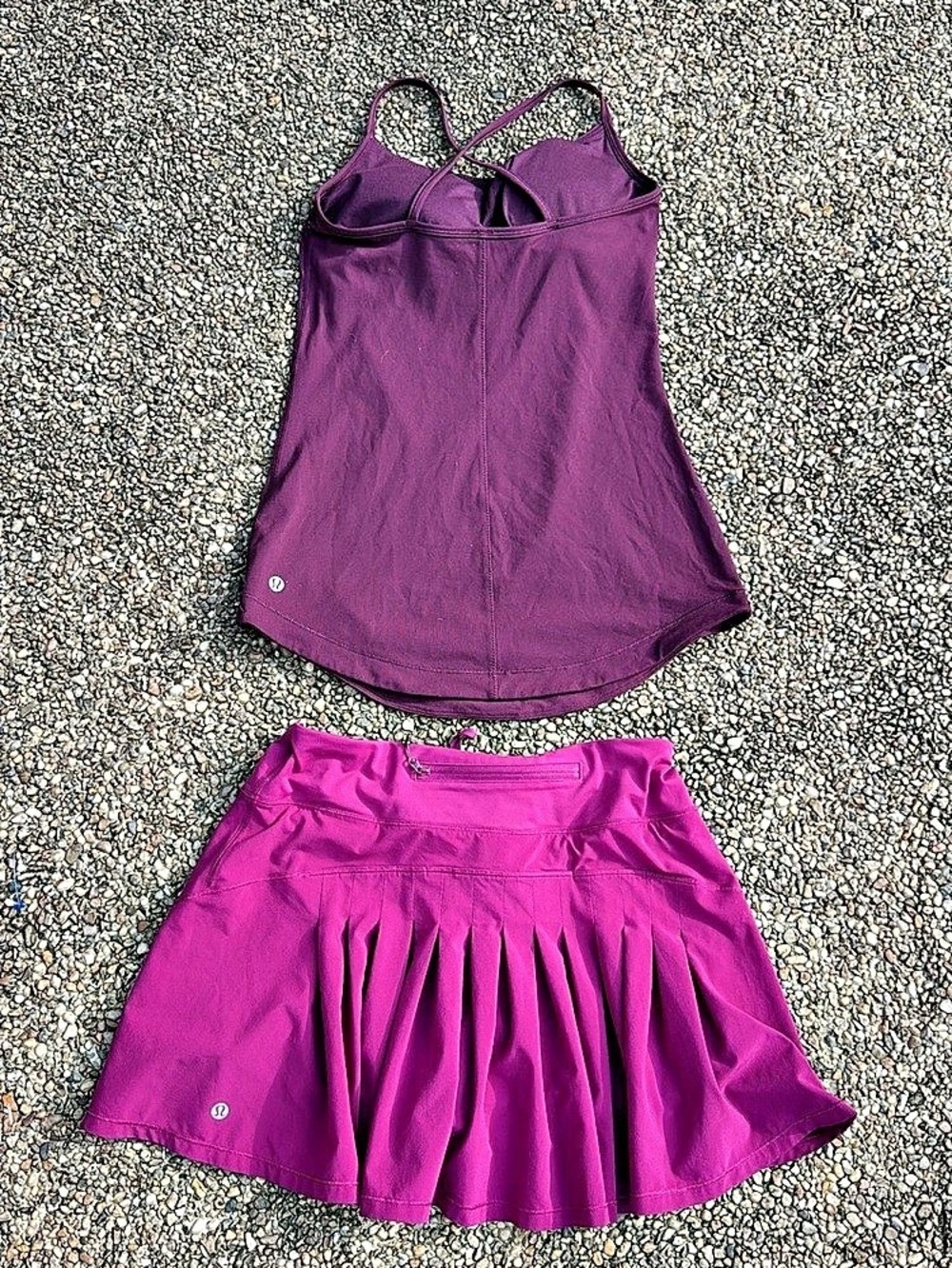 Lululemon Purple & Pink Skirt Set